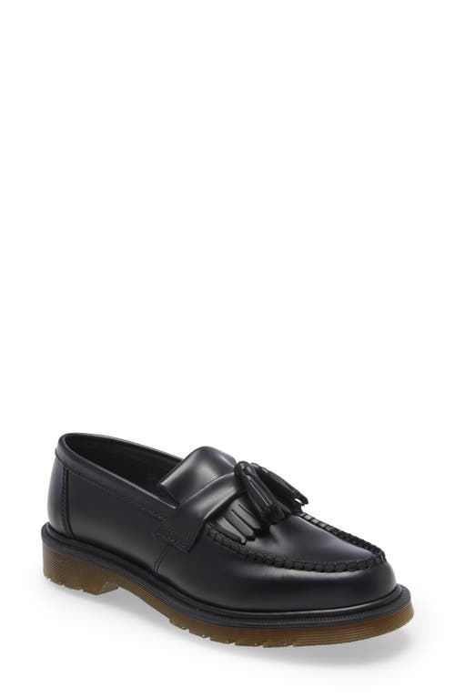 Dr. Martens Soft Leather Adrian Tassel Loafer in Black 