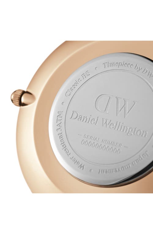Daniel Wellington Petite Ashfield Mesh Strap Watch, 36mm In Rose Gold/white