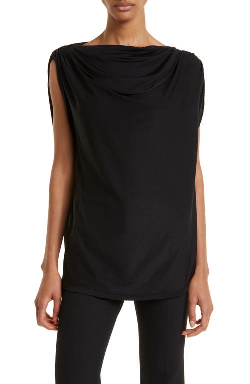 Ted Baker London Margeta Draped Sleeveless Top in Black at Nordstrom, Size 0