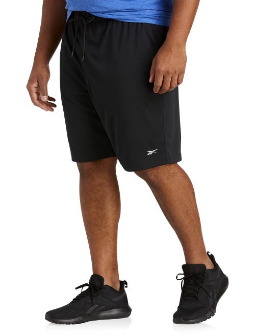 Shop Reebok Performance Double-knit Shorts In Black