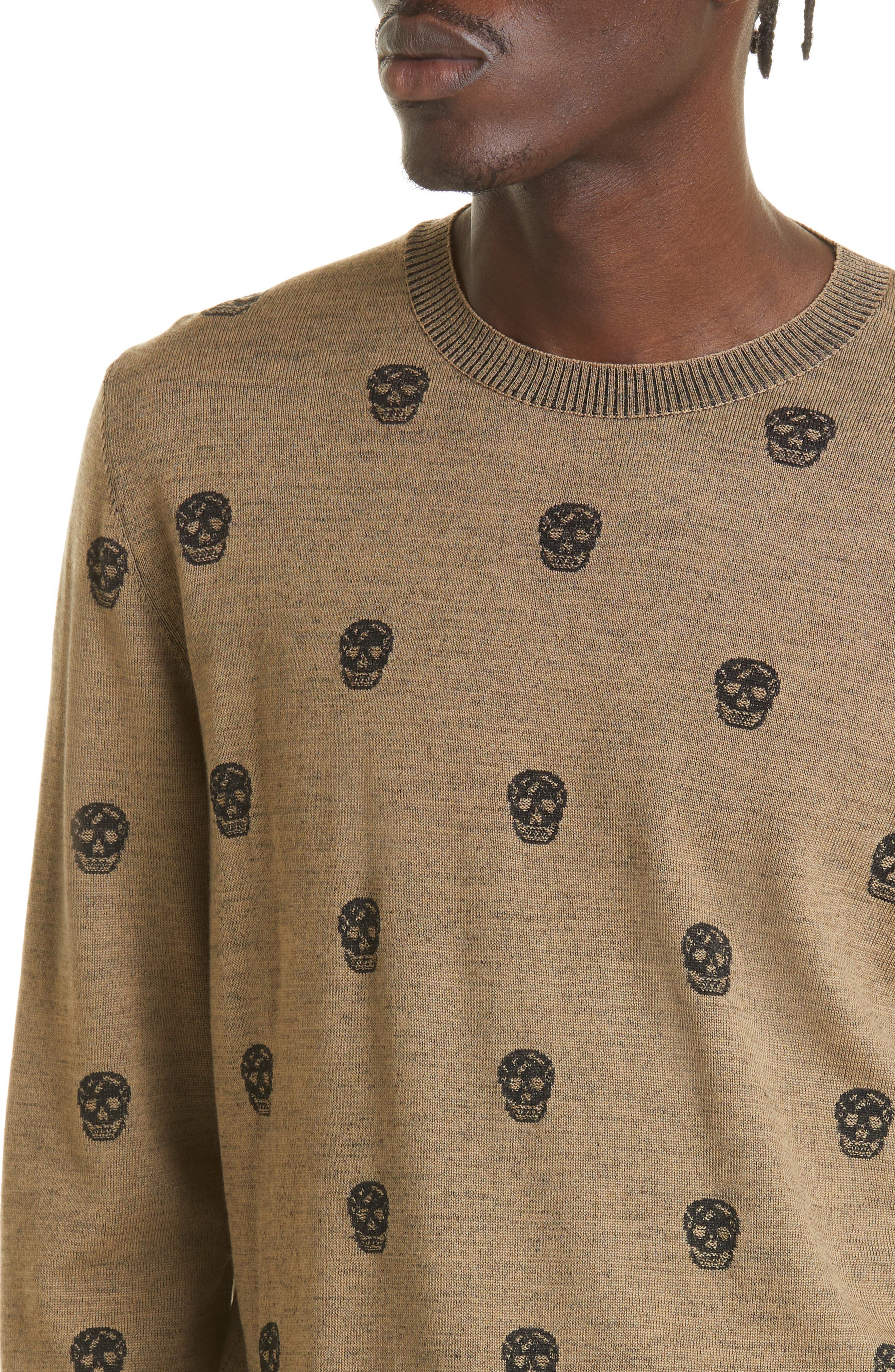 Alexander McQueen Skull Jacquard Wool 