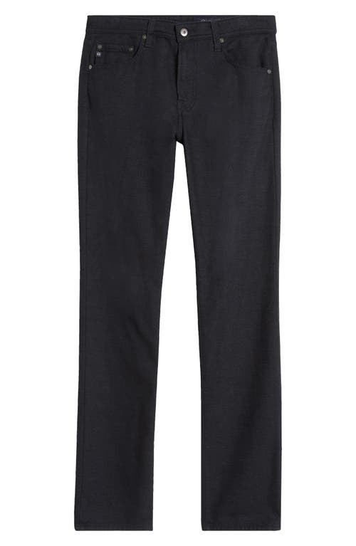 Shop Ag Everett Slim Brushed Cotton Twill Straight Leg Jeans In Ocean Storm