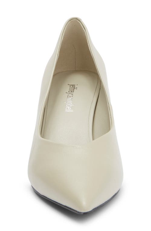 Shop Jeffrey Campbell Hourglass Pointed Toe Pump In Ice