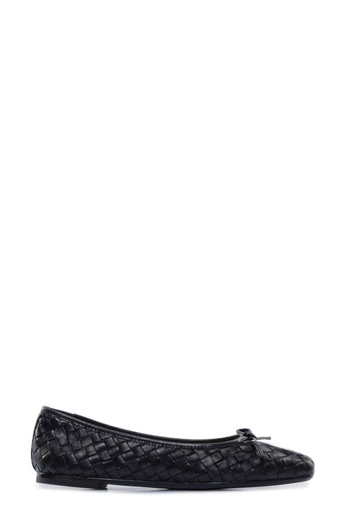 Shop Bernardo Footwear Gwynn Woven Ballet Flat In Black