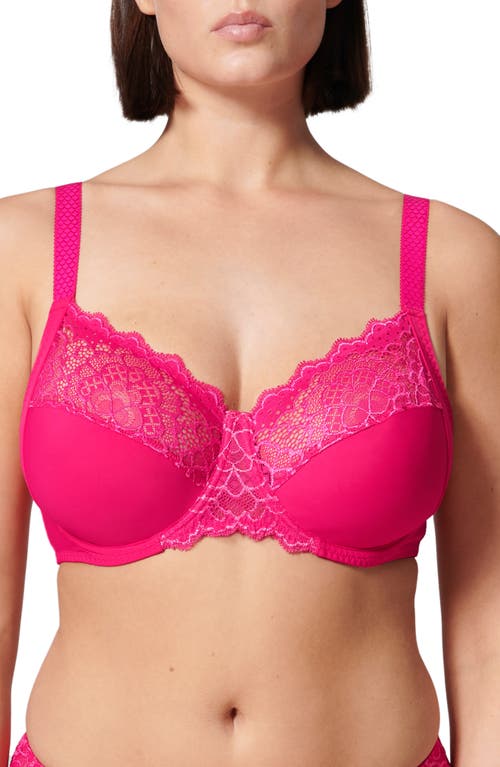 Simone Perele Caresse Underwire Full Cup Bra Teaberry Pink at Nordstrom,