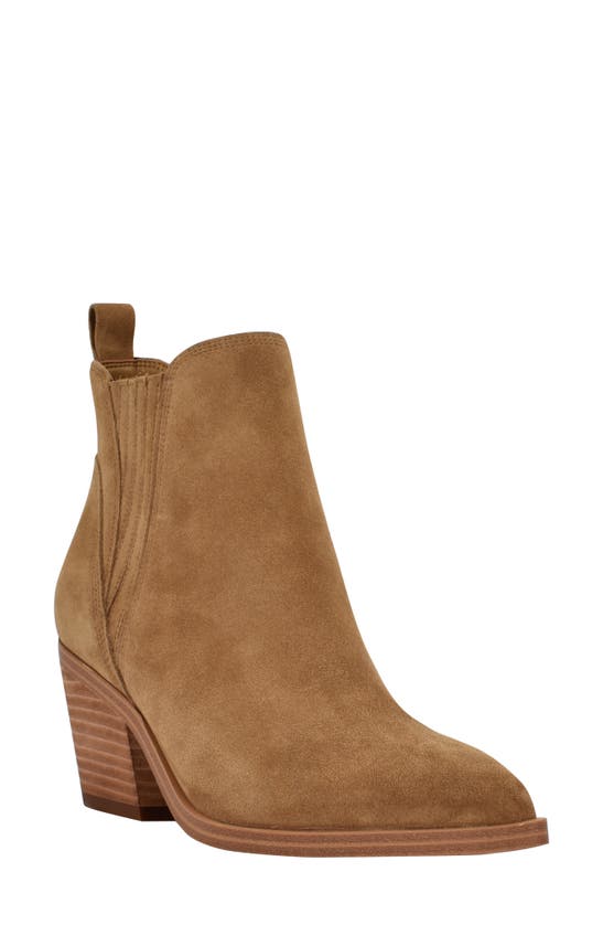 MARC FISHER LTD TEONA LEATHER POINTED TOE BOOTIE