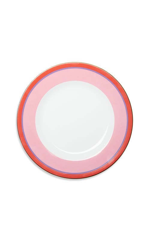 LA DOUBLEJ LA DOUBLEJ DINNER PLATES SET OF 2 RAINBOW ROSA 