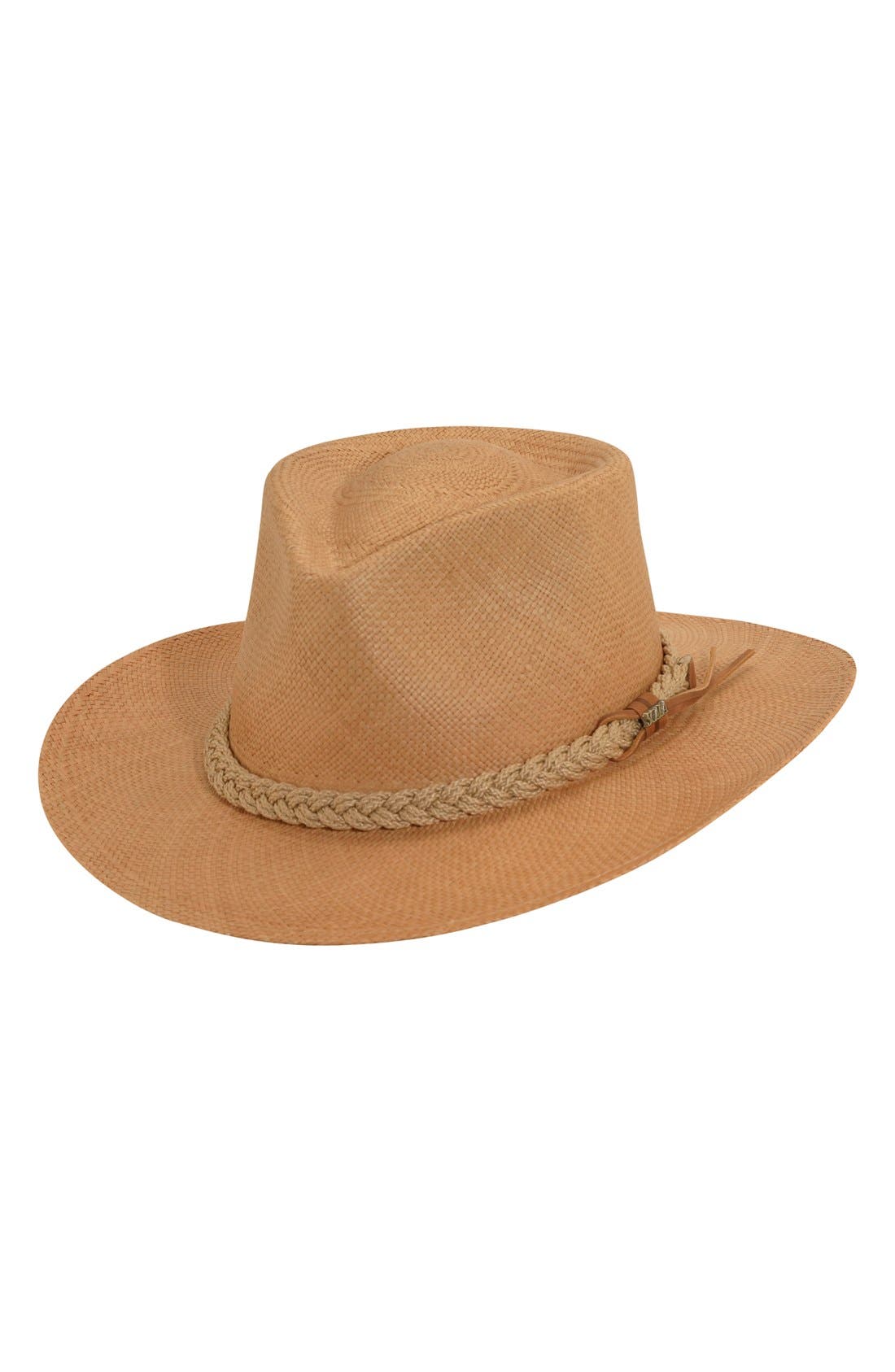 UPC 016698781503 product image for Men's Scala Panama Straw Outback Hat - Brown | upcitemdb.com