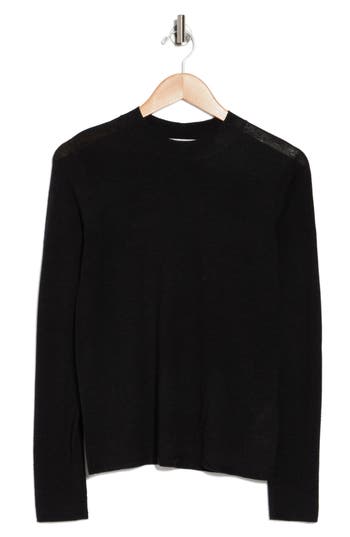 Vince Seamless Wool Blend Sweater In H Charcoal