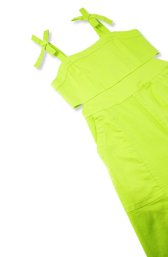 Shop Habitual Kids' Wide Leg Jumpsuit In Lime