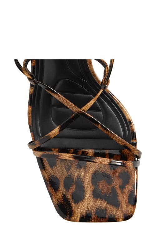 Azalea Wang Kaylin Ankle Strap Sandal In Leopard