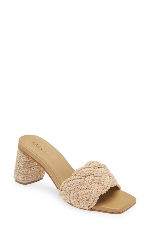 Kaanas Calliope Slide Sandal in Natural at Nordstrom, Size 8