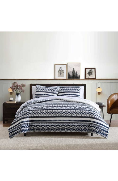 Eddie Bauer Shelton Fair Isle Comforter Set In Navy