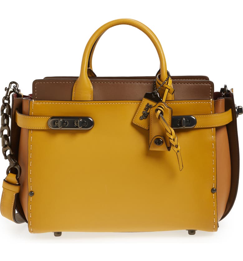 COACH Double Swagger Leather Satchel | Nordstrom