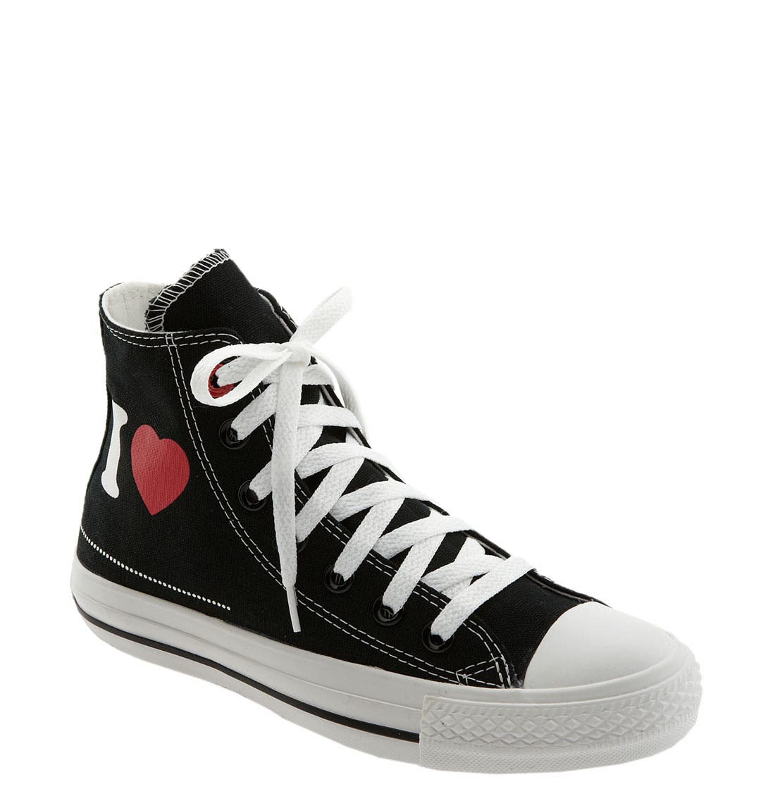converse red i heart
