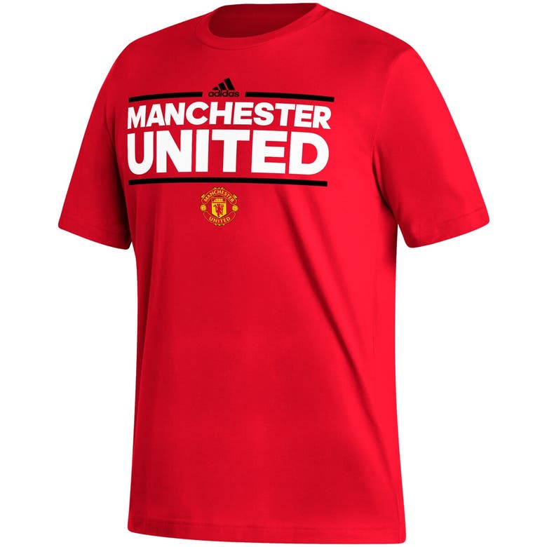 Shop Adidas Originals Adidas Red Manchester United Dassler T-shirt