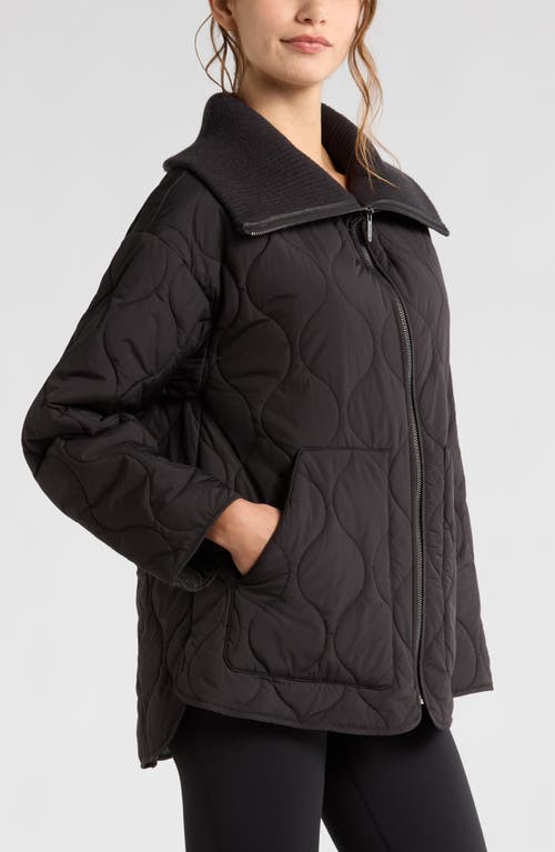 Zella Onion Quilted Jacket In Black