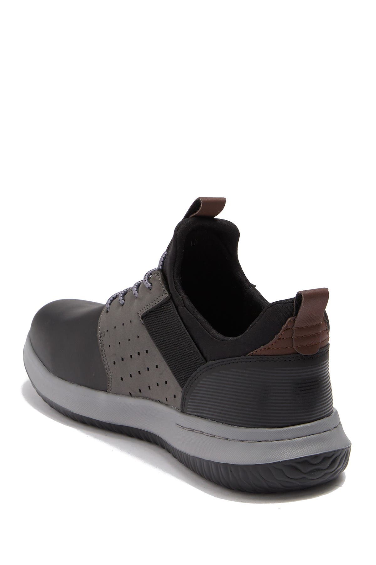 skechers delson axton black grey