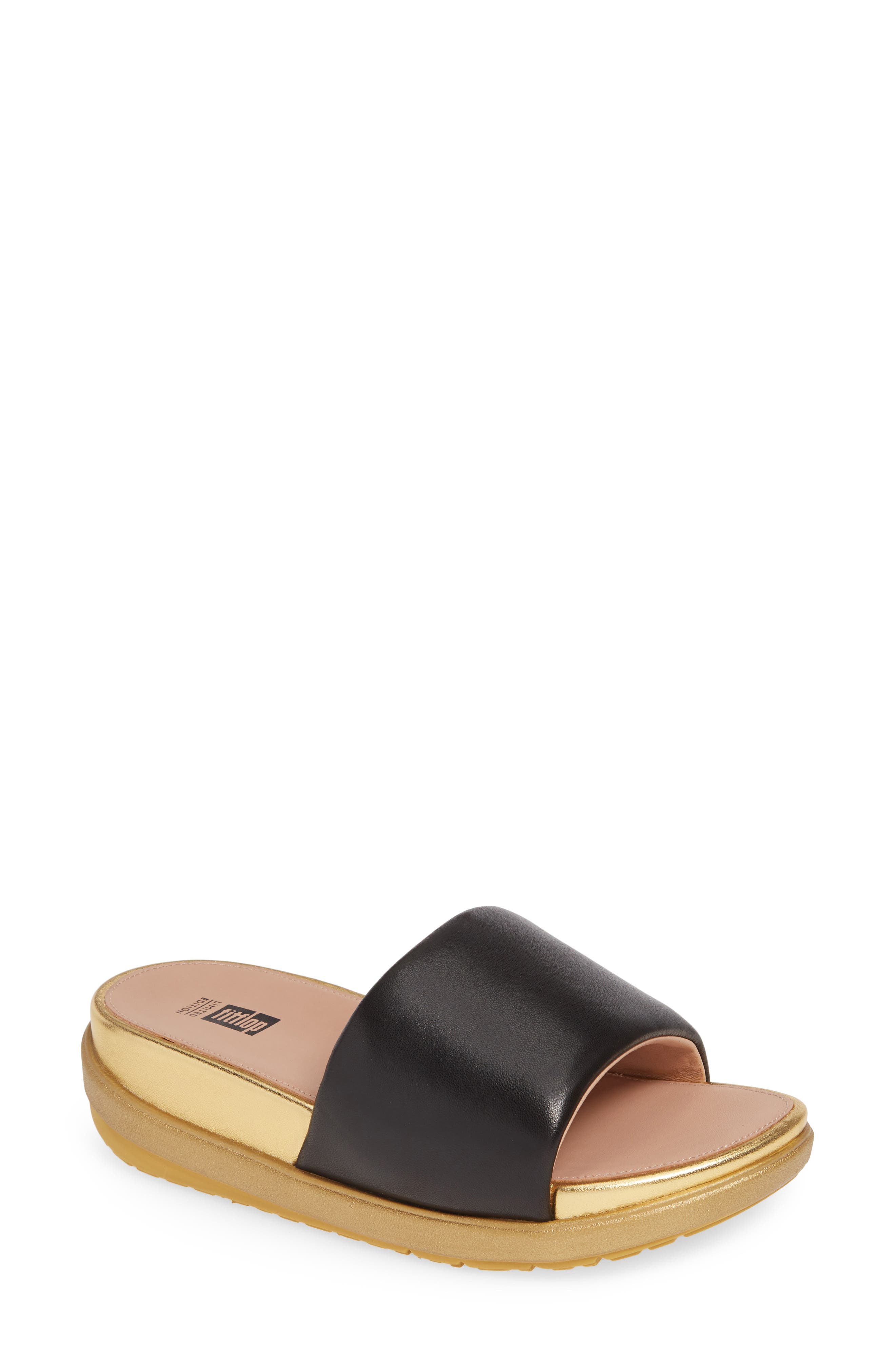 loosh luxe leather slides