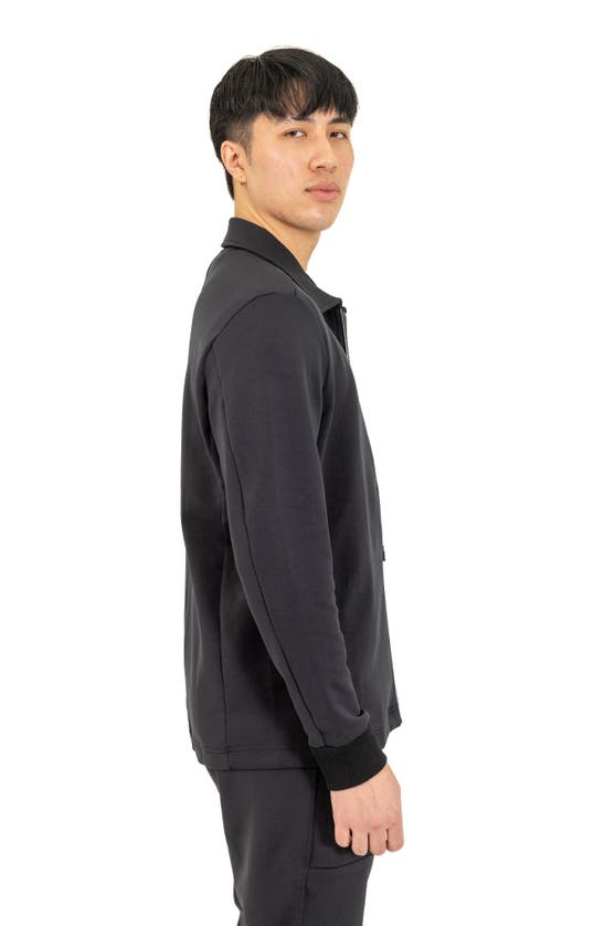 Pino By Pinoporte Stretch Cotton Blend Jacket In Black