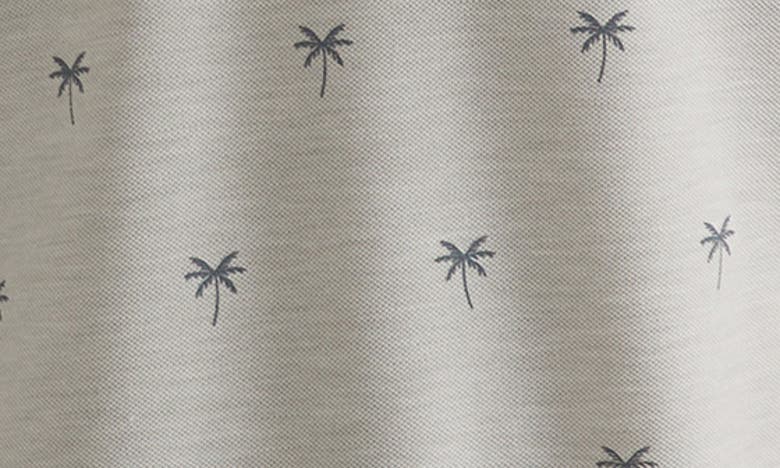 Shop Marine Layer Sport Air Palm Tree Polo In Light Grey Palm Print