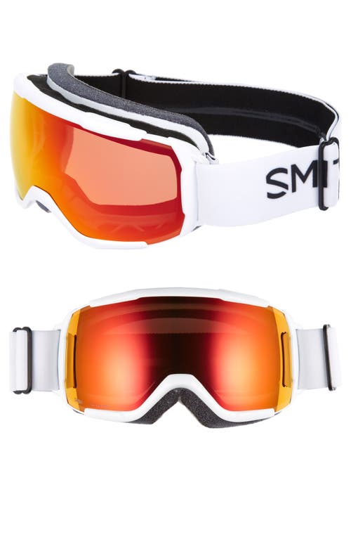 Grom 185mm Snow Goggles in White