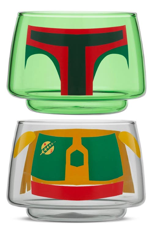 JOYJOLT JOYJOLT STAR WARS™ SET OF 2 STACKABLE BOBA FETT GLASSES 