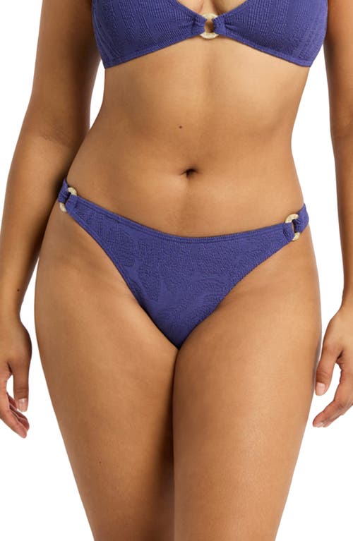 Shop Bondeye Bond-eye Ring Scene Bikini Bottoms In Sapphire Animalia