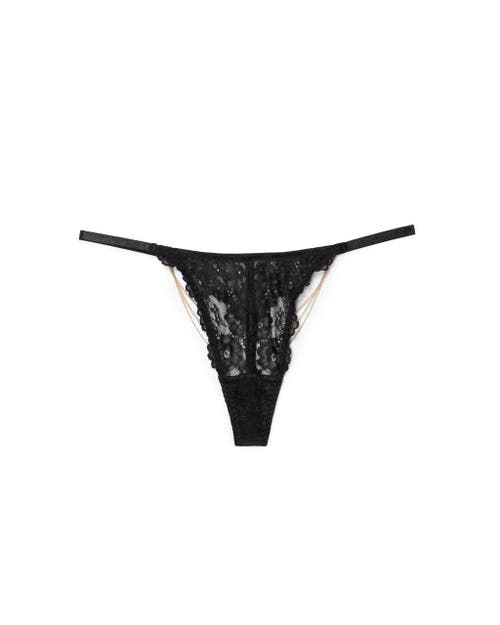 Shop Adore Me Elyza Thong Panties In Black