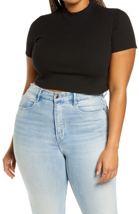 pustes op gård Fortryd Women's Cropped Plus-Size Tops | Nordstrom
