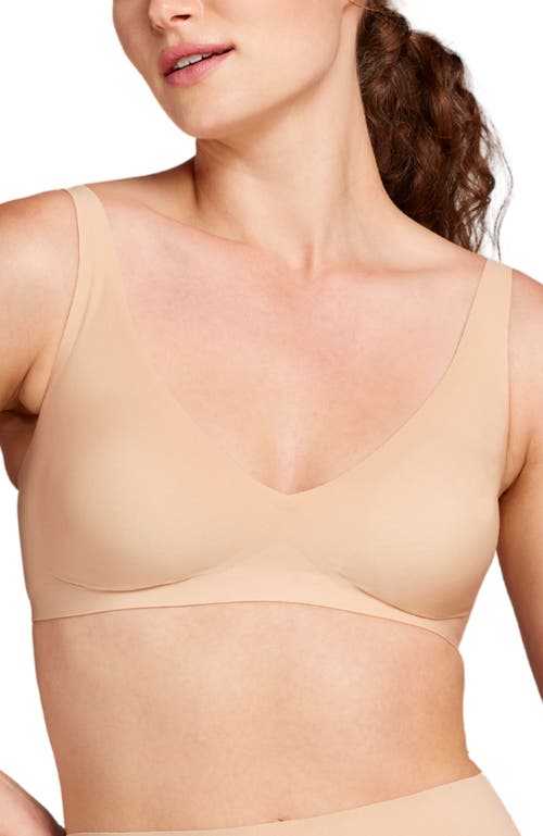 Siella No-show Plunge Non-padded Bra In Maple Sugar