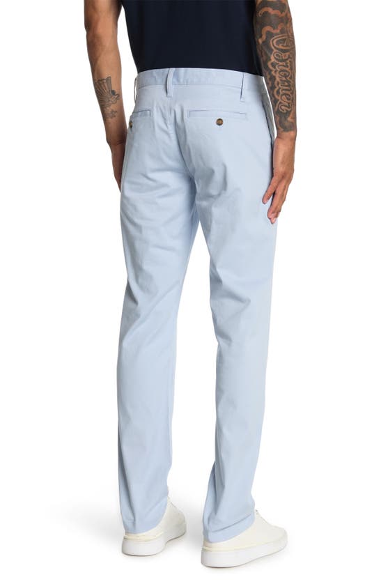 Shop 14th & Union The Wallin Stretch Twill Trim Fit Chino Pants In Blue Skyway