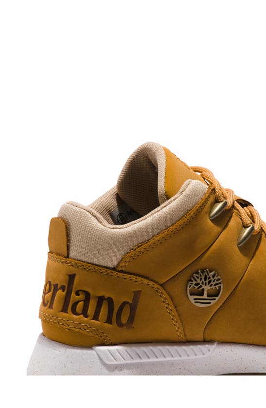 Timberland Sprint Trekker Waterproof Mid Sneaker In Wheat Nubuck
