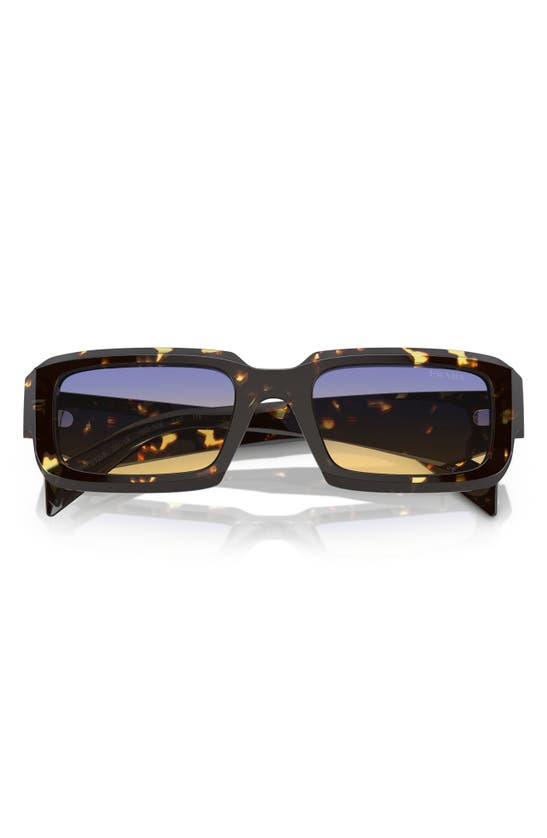 Shop Prada 55mm Irregular Sunglasses In Black Tort