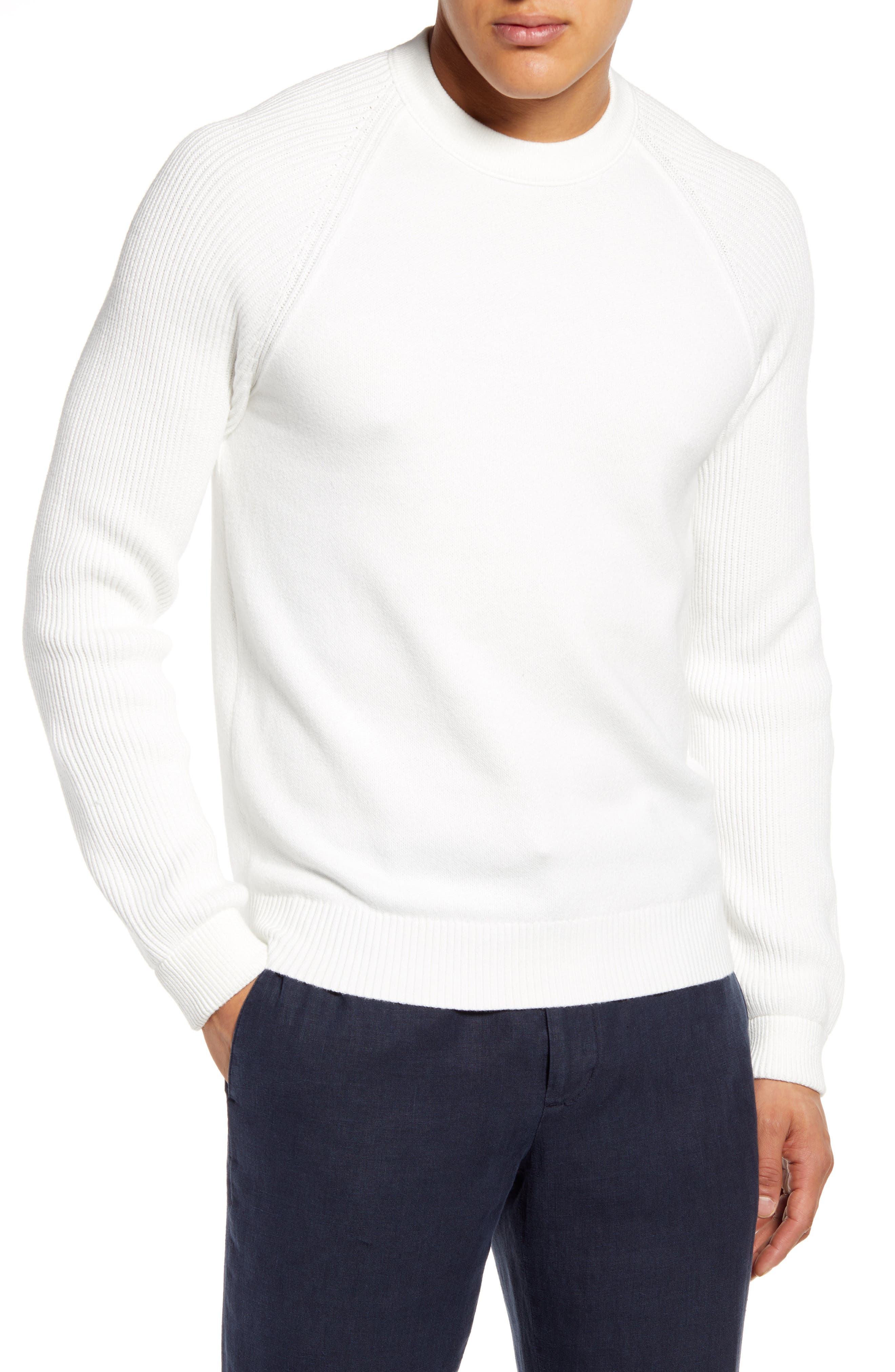 slim crew neck sweater