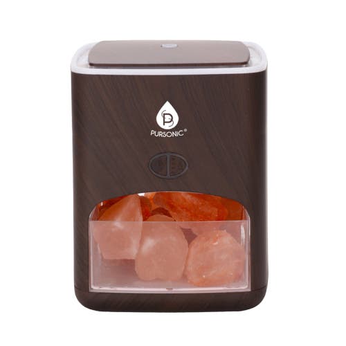 Pursonic Himalayan Salt Lamp Diffuser In Multicolor