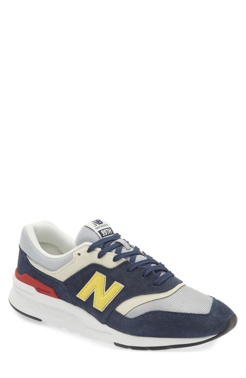 New Balance 997 H Sneaker in Natural Indigo/Team Red | Smart Closet