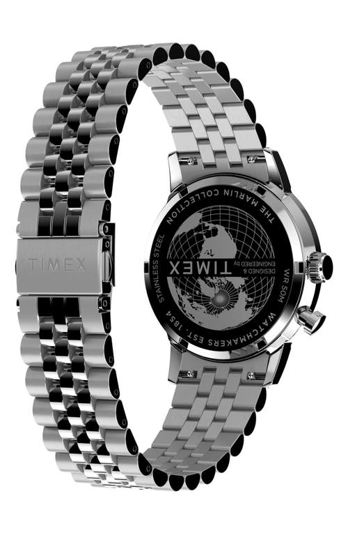 Timex Marlin Moon Phase 40mm In Stainless Steel