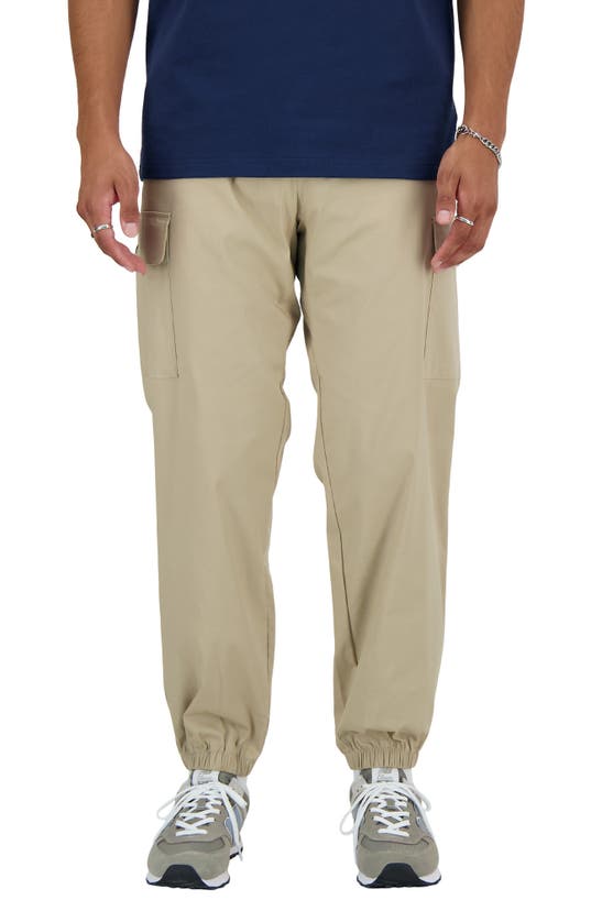 New Balance Mens Icon Twill Cargo Joggers In Stoneware