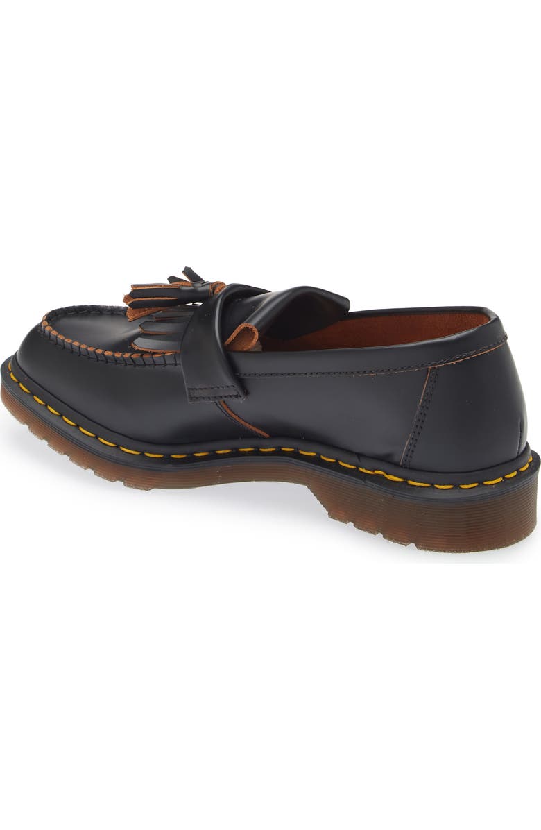 Dr. Martens Adrian Made in England Tassel Loafer, Alternate, color, Black Quilon