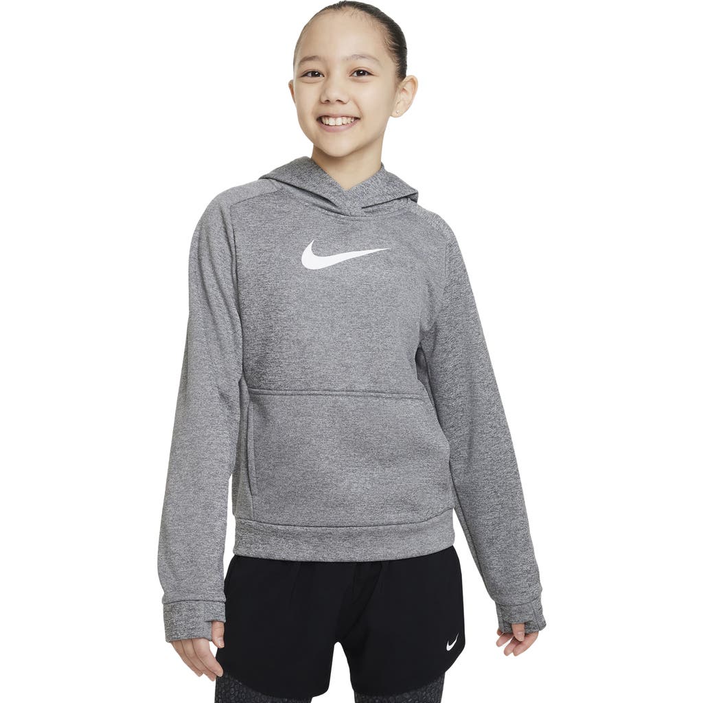 Nike Kids' Therma-fit Hoodie In Grey