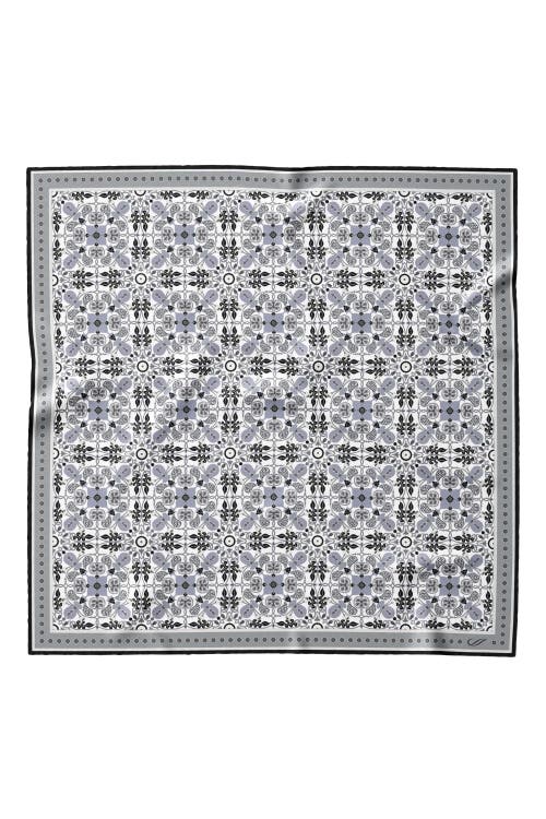 Shop Elizabetta Barbaresco - Hand Rolled Silk Neckerchief In Grey