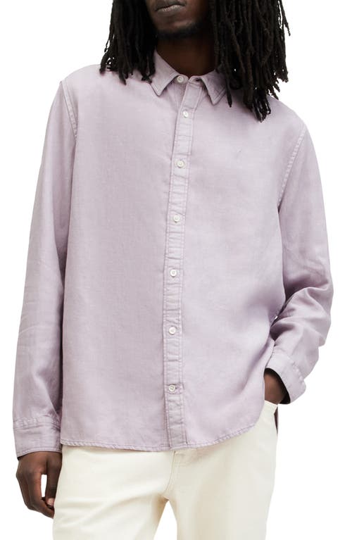 AllSaints Laguna Relaxed Fit Long Sleeve Button-Up Shirt at Nordstrom,