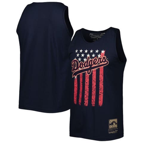 New England Patriots Mitchell & Ness Cotton Tank Top - Mens