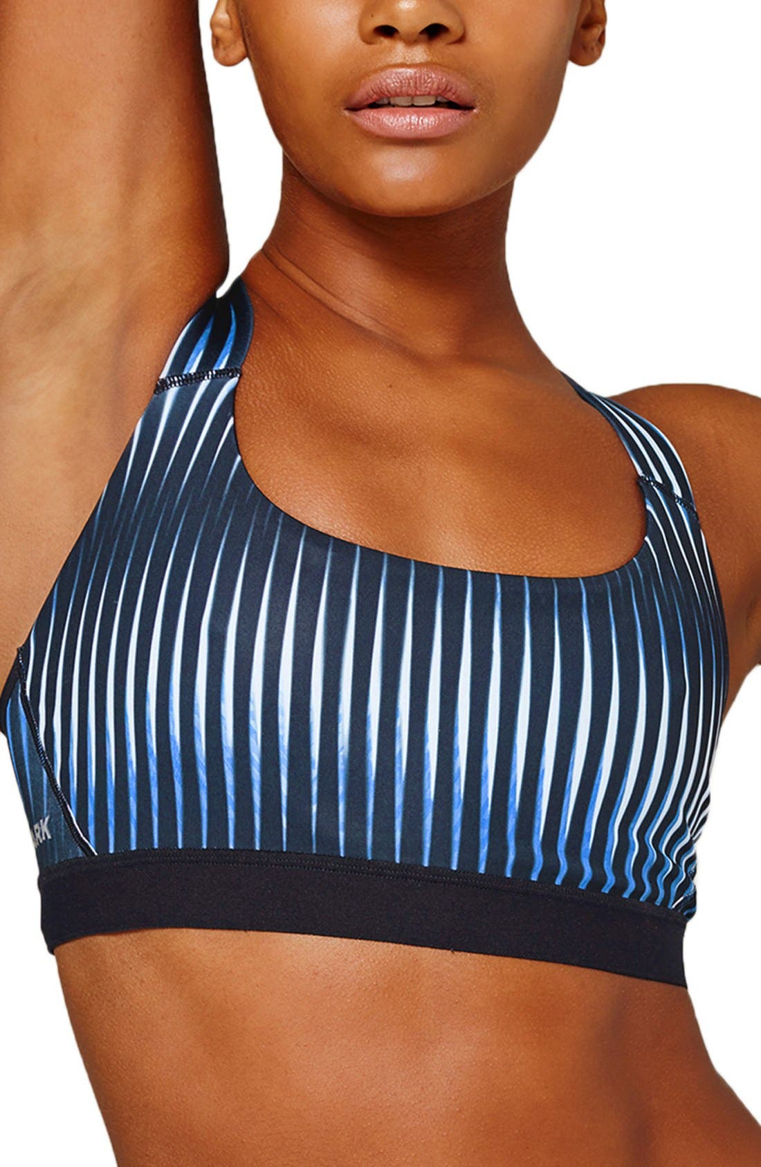 ivy park blue sports bra