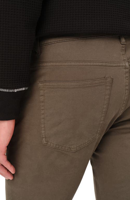 Warp & Weft Warp+weft Ams Slim Fit Twill Pants In Thyme