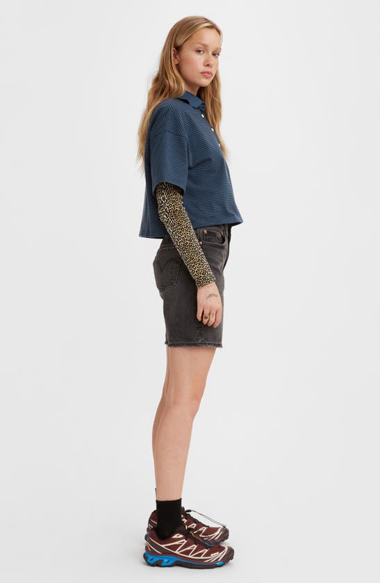 Levi's Straight-leg Denim Shorts In Blended