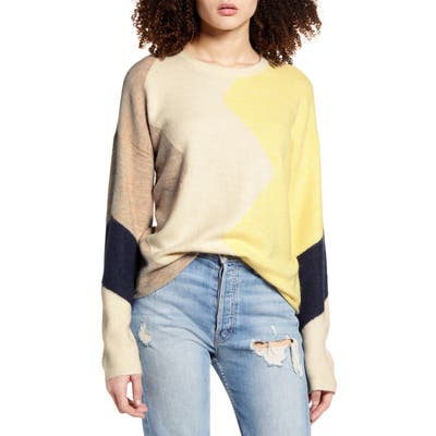 Vero Moda Rana New Block Sweater, Yellow