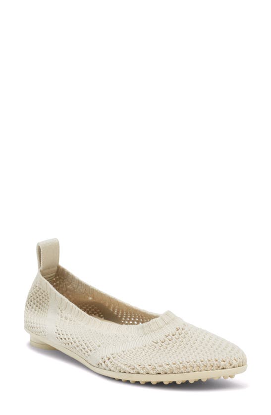 Shop Bottega Veneta Atomic Mesh Ballerina Flat In Sea Salt