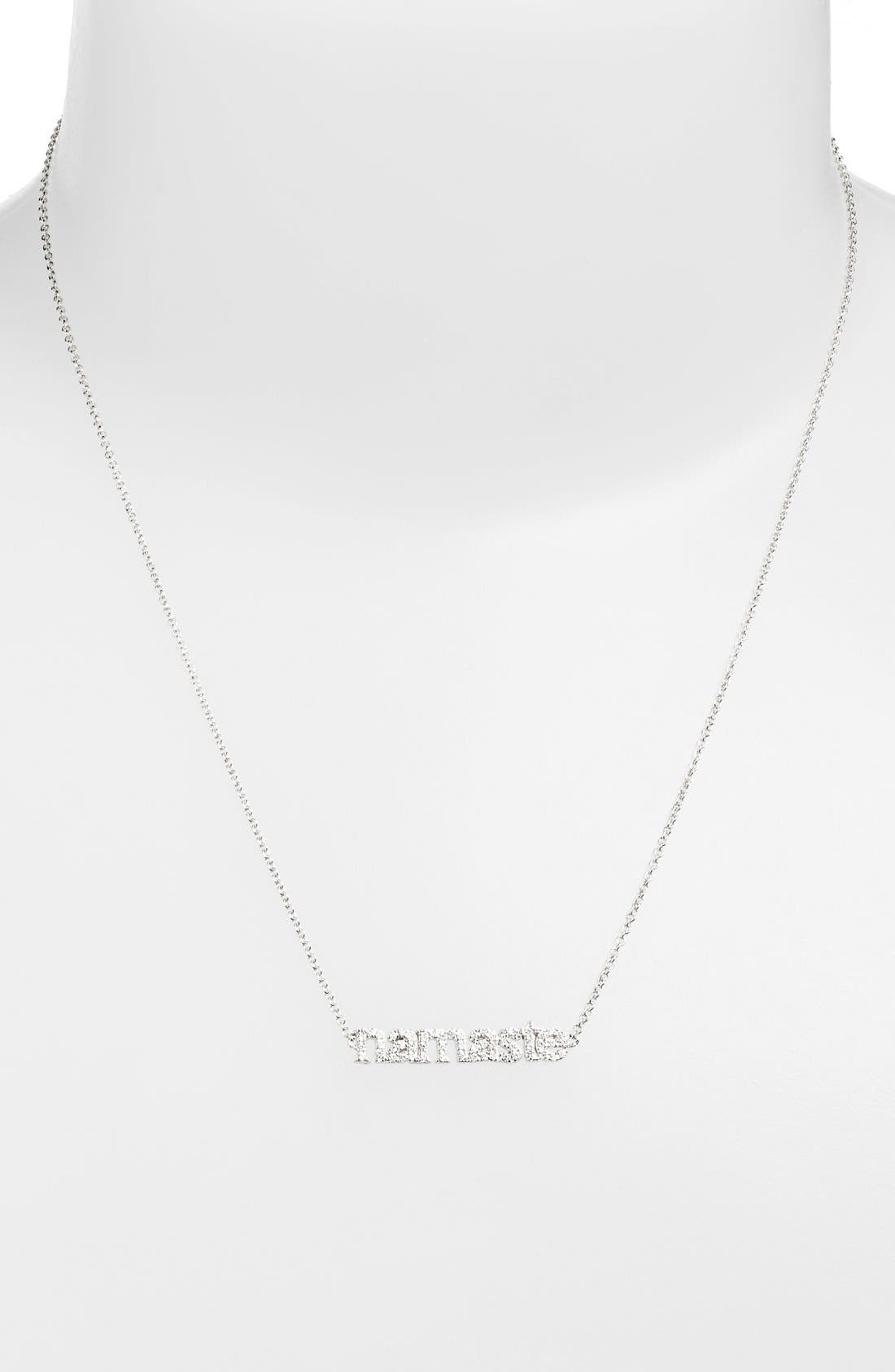 Sugar Bean Jewelry 'Namaste' Pendant Necklace Nordstrom